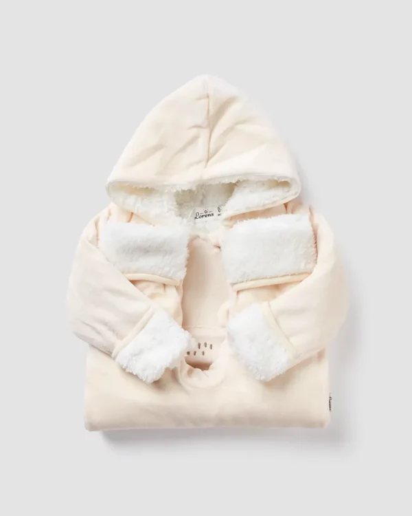 1-5-00105---2126_d245f926-b81b-4afb-ad79-ef5099850451 מעיל אוברול קטיפה קפוצ׳ון דובי רוכסן | קרם ענני | לורנס