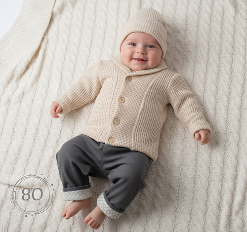 7774ee73179efb54f75710dcdcfad431 חליפת בנים 3 חל' קרדיגן סריג - ב'ז אפור | ציפי דבש