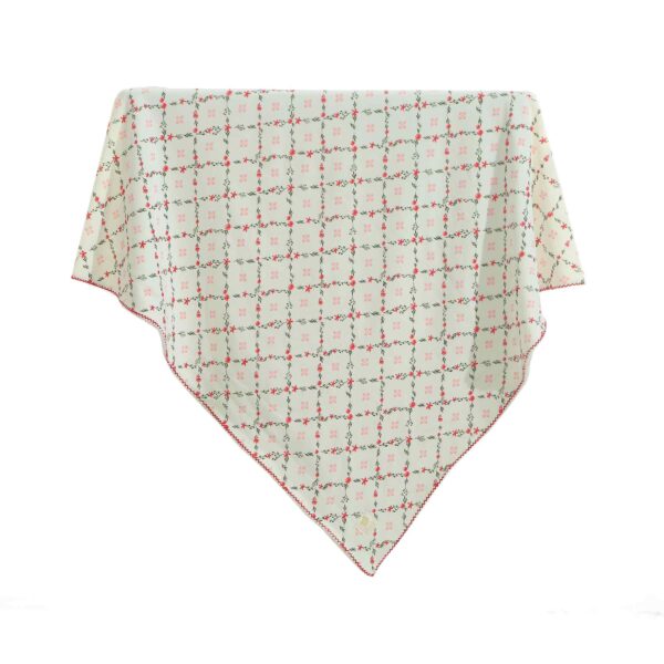 design-11-10-600x600 שמיכה קטיפה לבן הדפס פרחים אדומים | בנטי