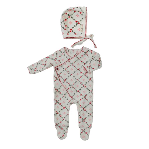 design-11-22-600x600 שמיכה קטיפה לבן הדפס פרחים אדומים | בנטי