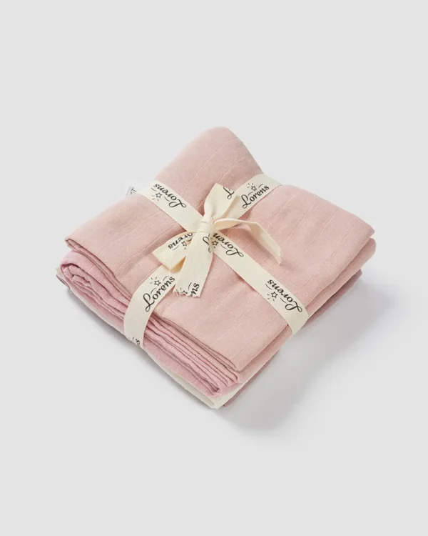 מארז 4 חיתולי טטרה -ורוד | לורנס