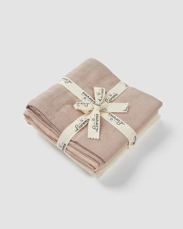 מארז 4 חיתולי טטרה -חום | לורנס