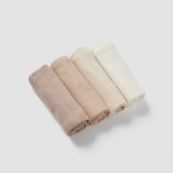 מארז 4 חיתולי טטרה -חום | לורנס