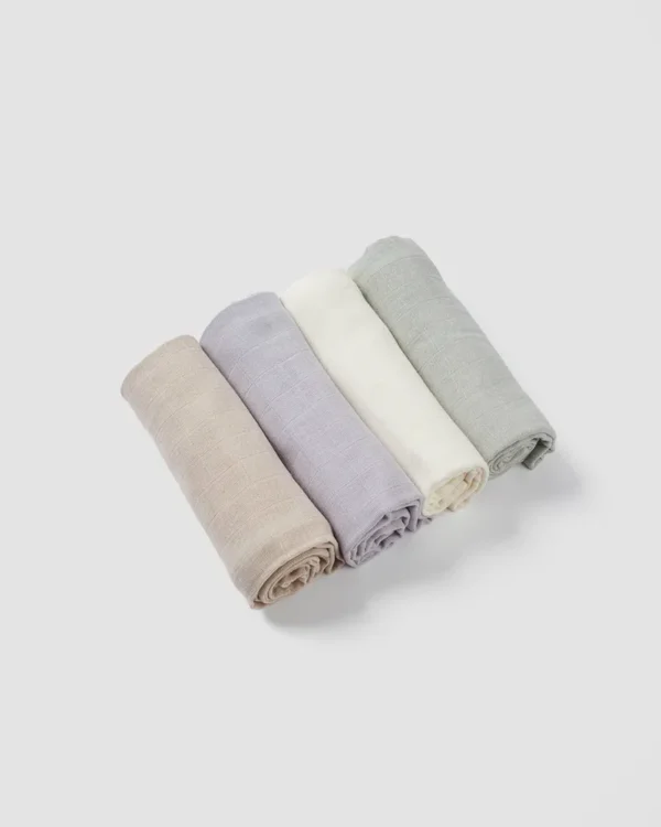 מארז 4 חיתולי טטרה -מנטה | לורנס